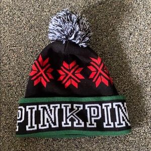 victoria’s secret pink beanie